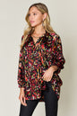 Jane Printed Button Up Long Sleeve Shirt