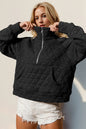 Half Zip Quilted Pullover