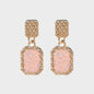 Geometric Alloy Dangle Earrings