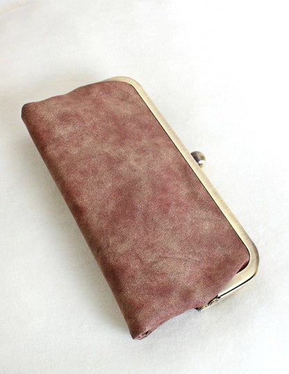 Karen Hobo Wallet | Pearl Brown