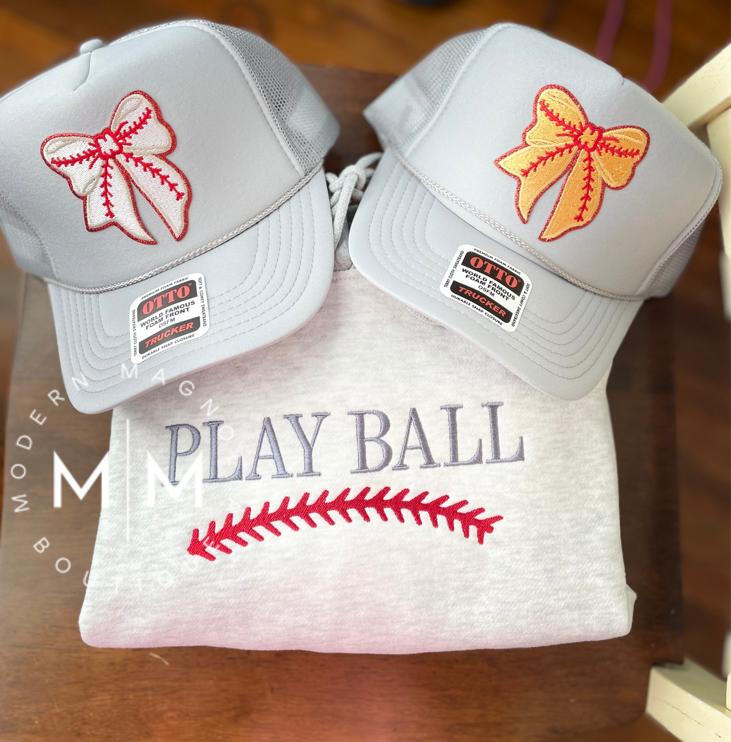 Play Ball Contrast Hoodie