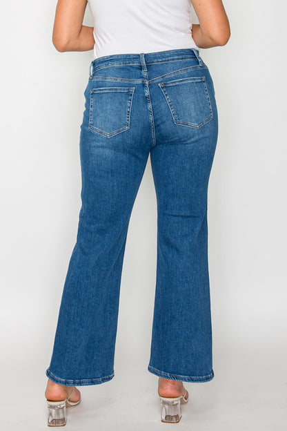 Mid Rise Crop Jeans