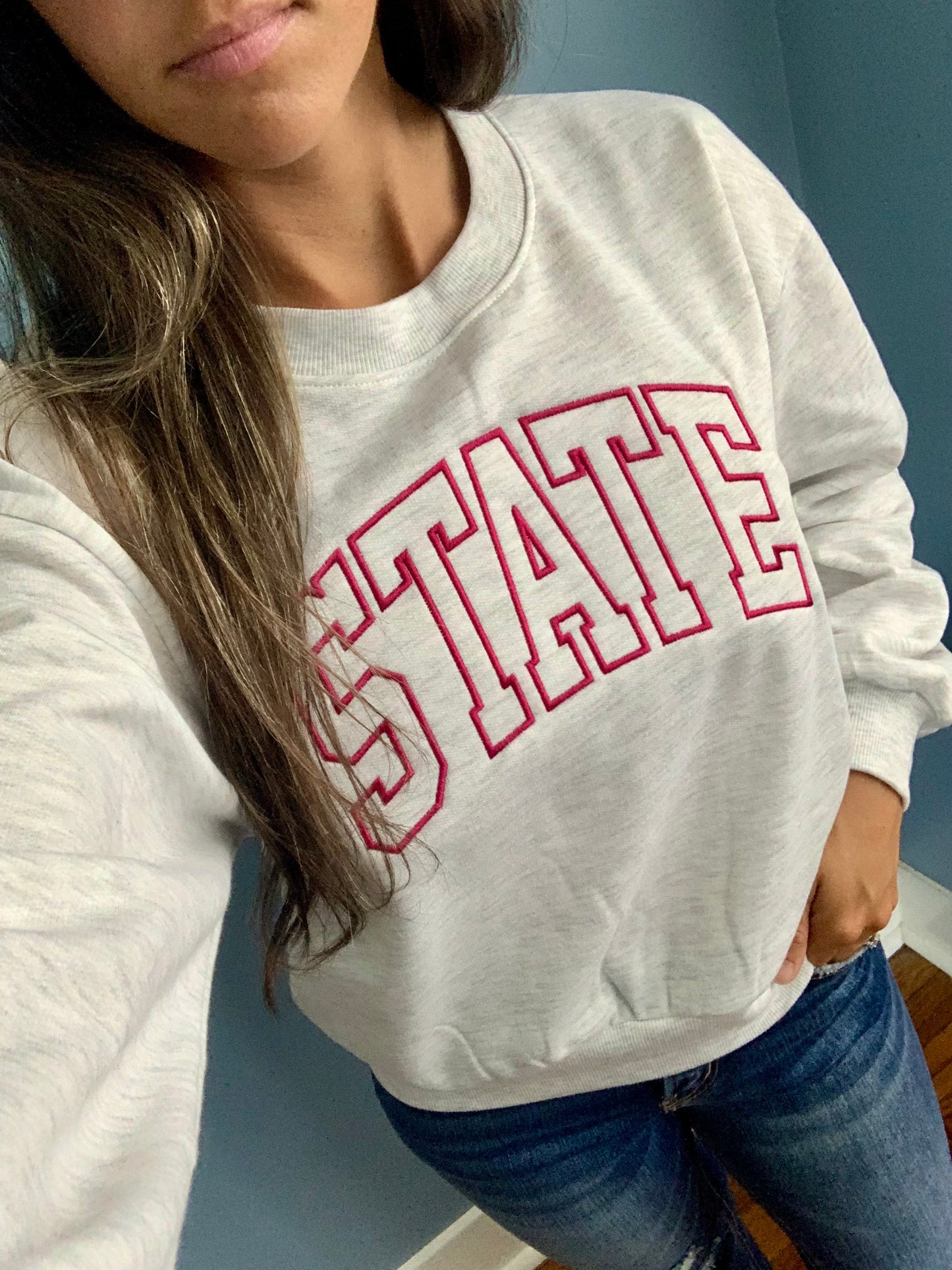 STATE Embroidered Crewneck