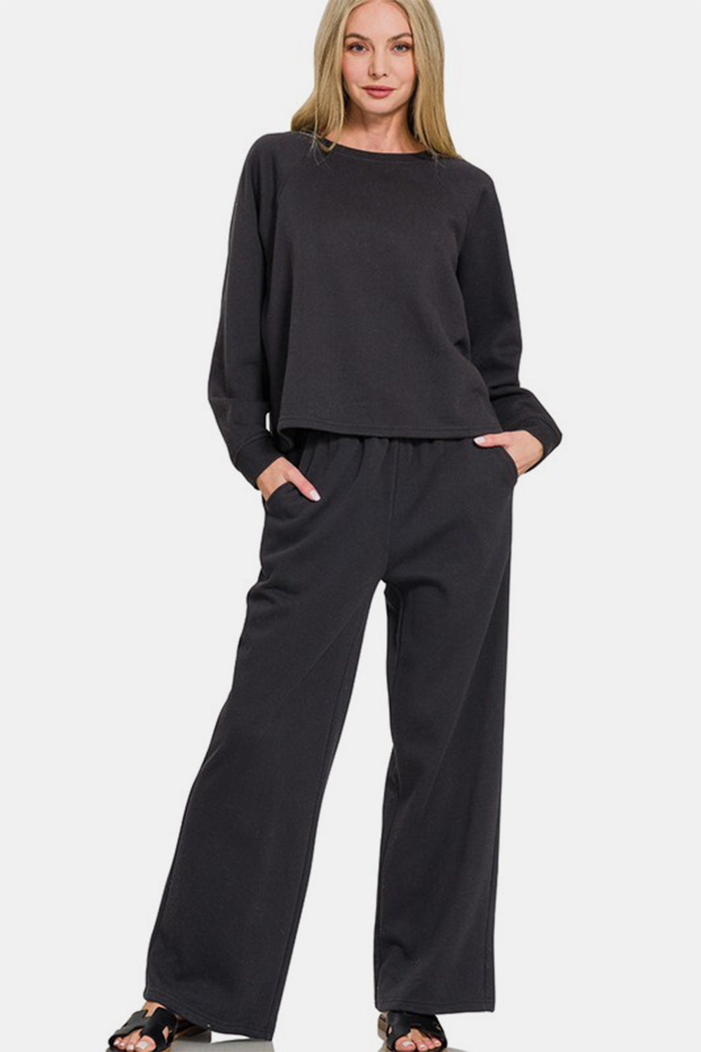 Modern Luxe Pants Set | Black