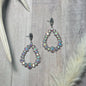 Glowing and Perfection Silver Earrings with AB Crystals: Silver / One Size