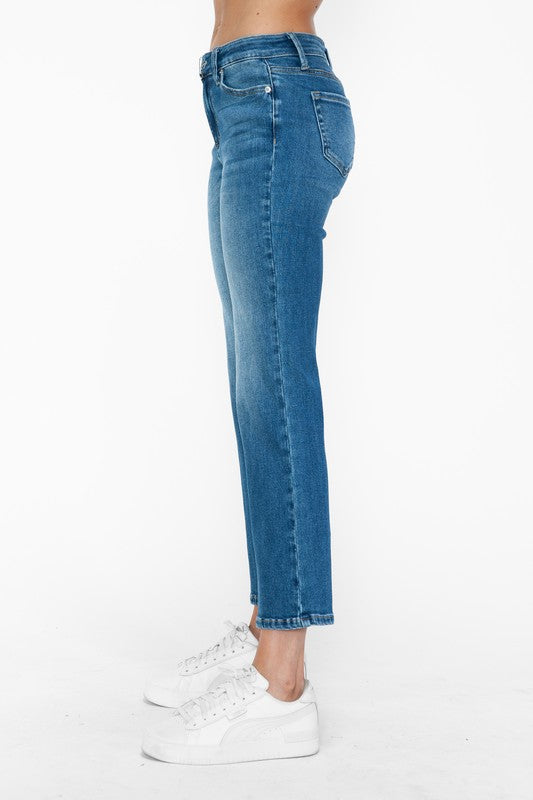 Mid Rise Crop Jeans