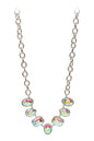 RHINESTONE STATEMENT NECKLACE: Silver