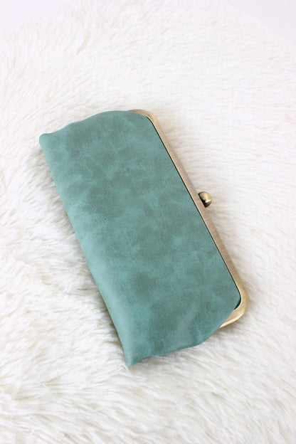 Karen Hobo Wallet | Turquoise