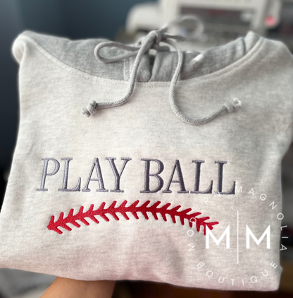 Play Ball Contrast Hoodie