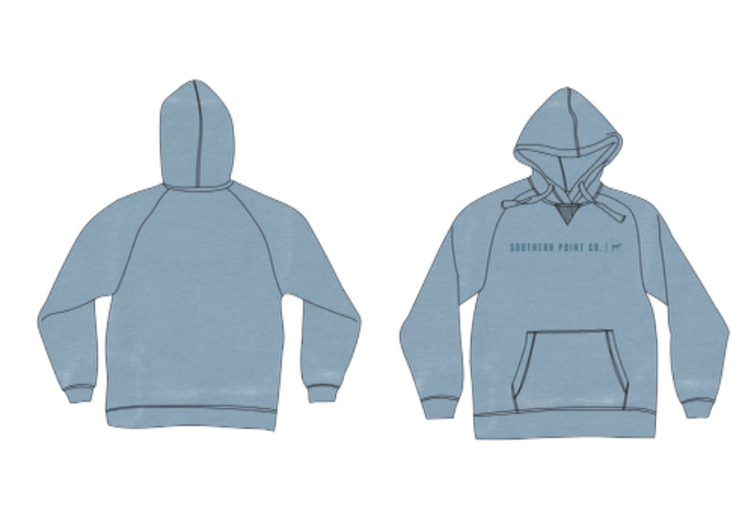 Campside Hoodie- Washed Blue