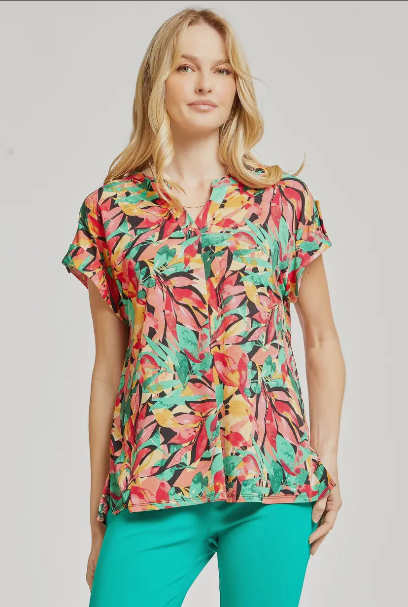 Lizzy Floral Top- Black Multi