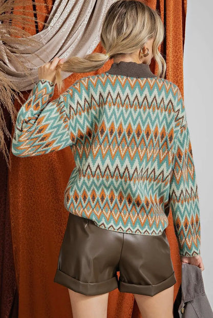 Zig Zag Sweater- Curvy