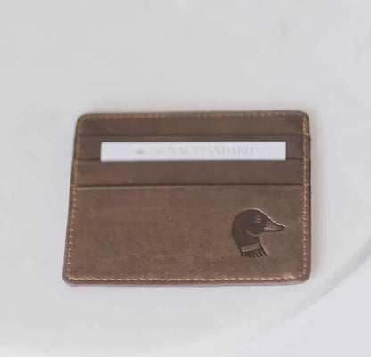 Leather Embossed Slim Wallet