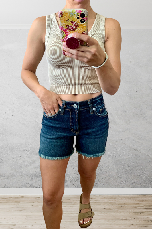 Luxe Denim Shorts | Landry