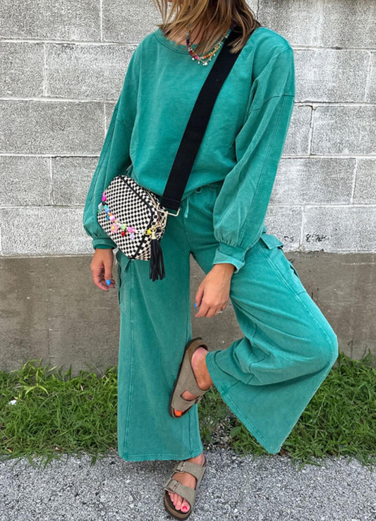 Emerald Cargo Pant Set