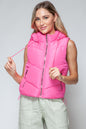 Quilted Puffer Vest | Pink