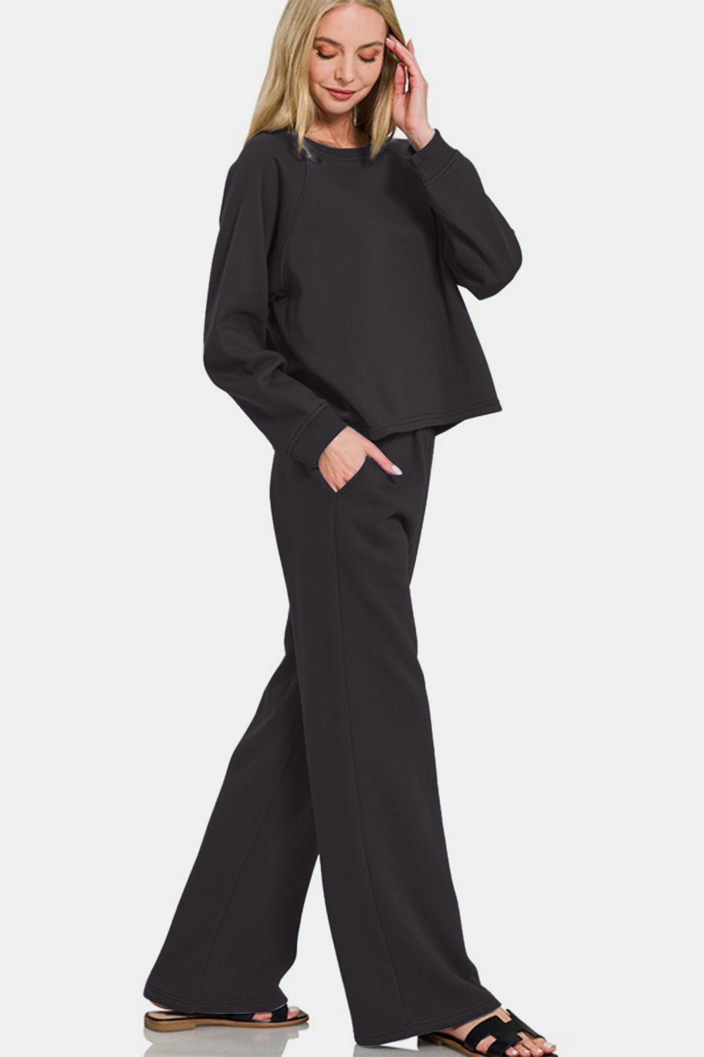 Modern Luxe Pants Set | Black