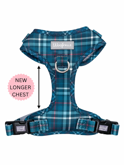 Adjustable Dog Harness | Plaid Date: XS