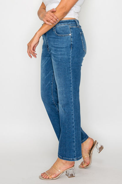 Mid Rise Crop Jeans