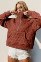 Half Zip Quilted Pullover