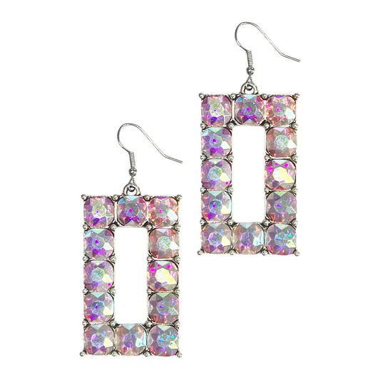 Prismatic Crystal Earrings: Aurora Borealis