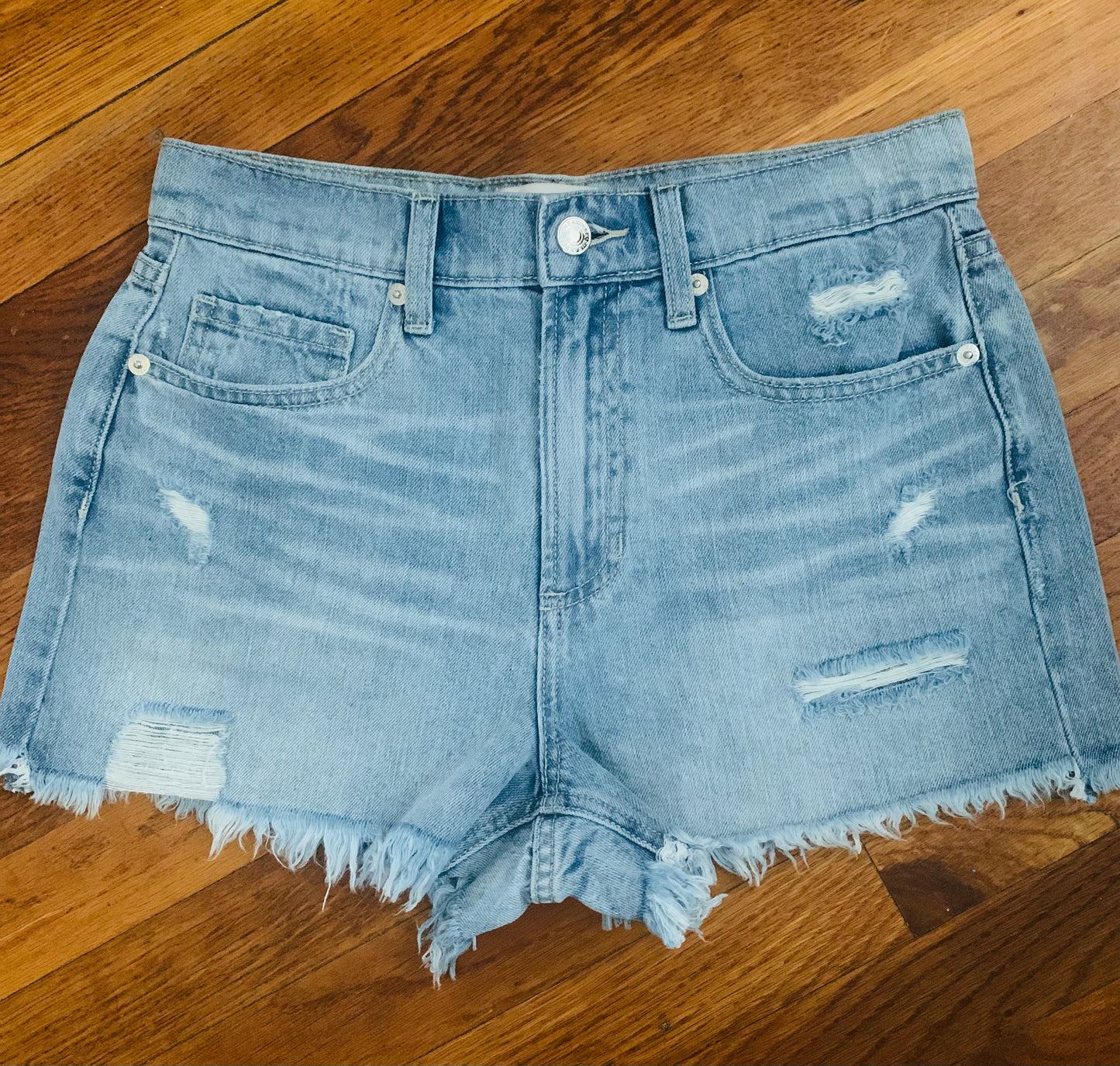 Lacey High Rise Denim Shorts