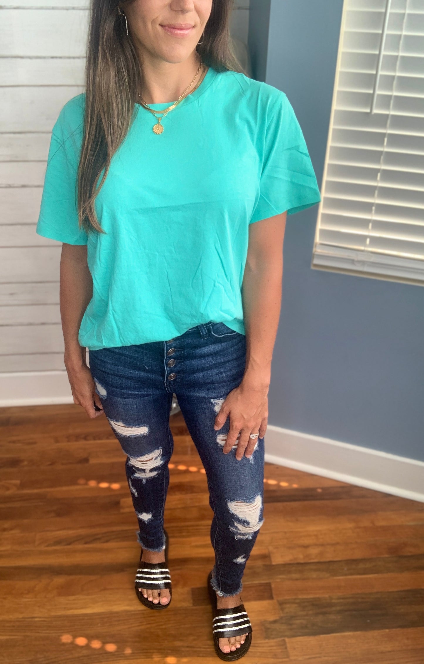 Savannah Basic Tee- Mint