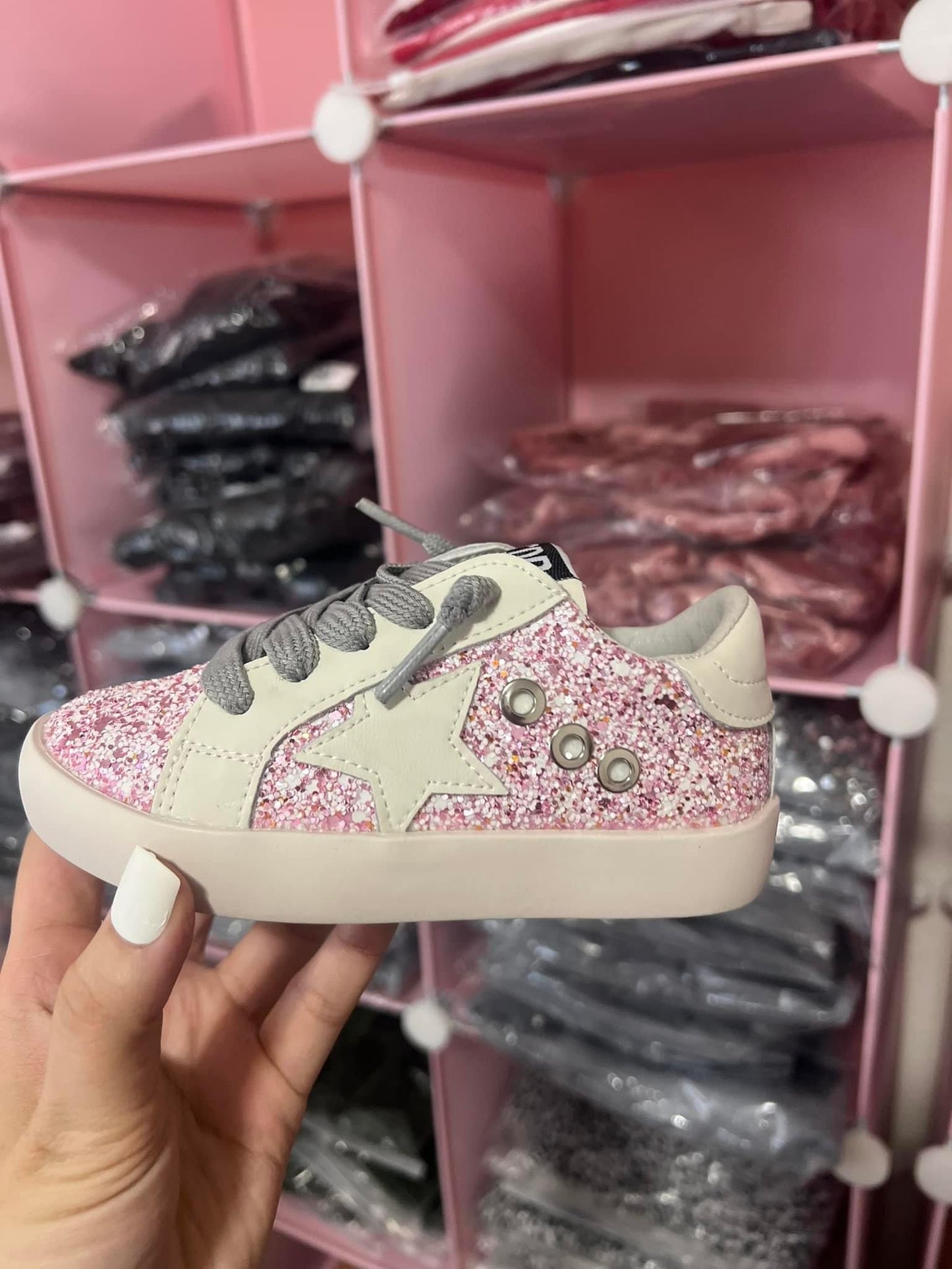 PREORDER Girls Star Sneakers | Pink